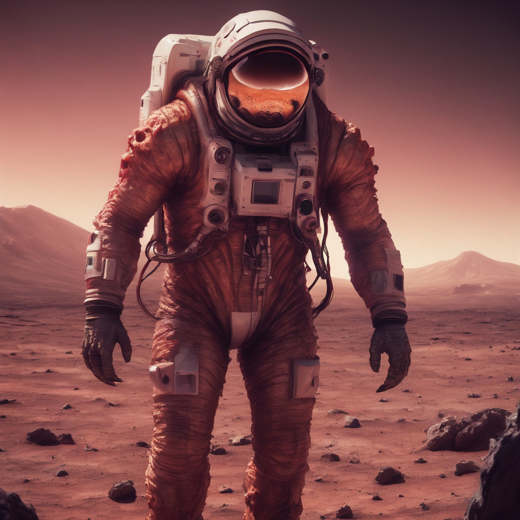 Astronaut on mars